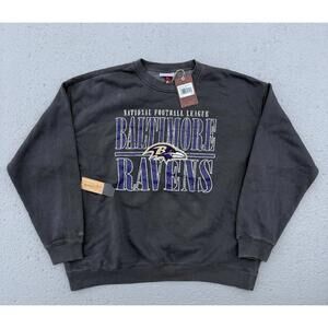 Men’s Mitchell & Ness NFL Baltimore Ravens Downtown Fleece Sweatshirt Large